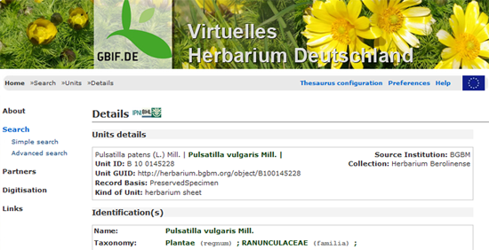 VH Ergebnisseite